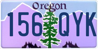 OR license plate 156QYK