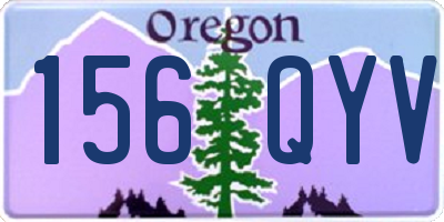 OR license plate 156QYV