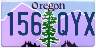 OR license plate 156QYX