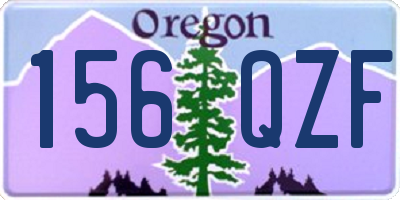 OR license plate 156QZF