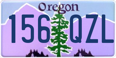 OR license plate 156QZL