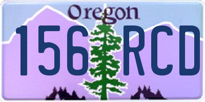 OR license plate 156RCD