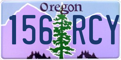 OR license plate 156RCY