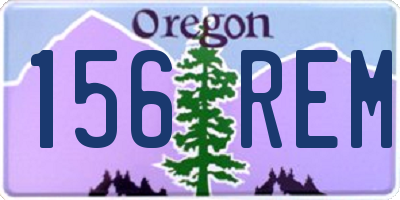 OR license plate 156REM