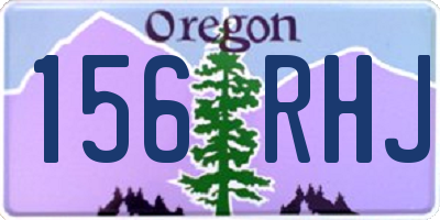 OR license plate 156RHJ