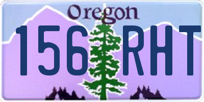 OR license plate 156RHT