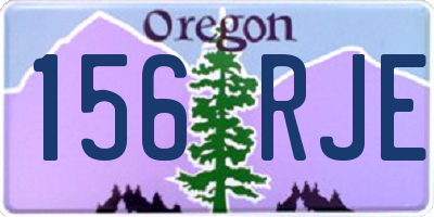 OR license plate 156RJE