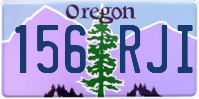 OR license plate 156RJI