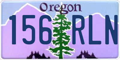 OR license plate 156RLN