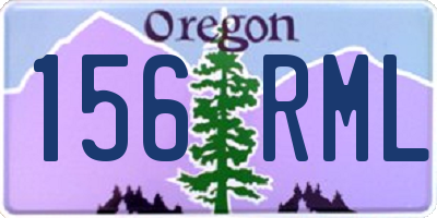 OR license plate 156RML