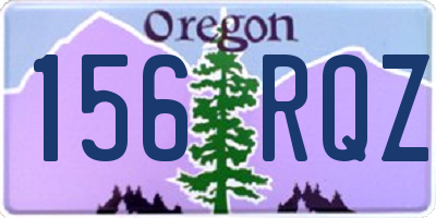 OR license plate 156RQZ