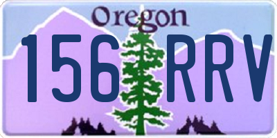OR license plate 156RRV