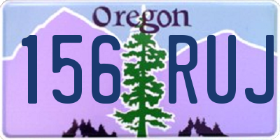 OR license plate 156RUJ