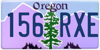 OR license plate 156RXE