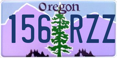 OR license plate 156RZZ