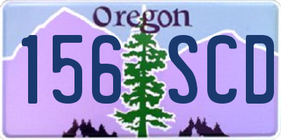 OR license plate 156SCD