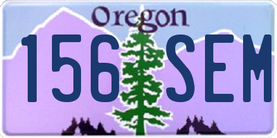 OR license plate 156SEM