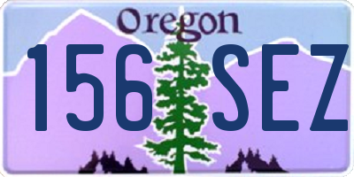 OR license plate 156SEZ