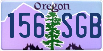 OR license plate 156SGB