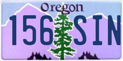 OR license plate 156SIN