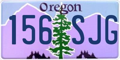 OR license plate 156SJG