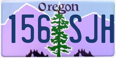 OR license plate 156SJH
