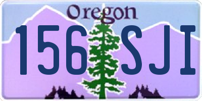 OR license plate 156SJI