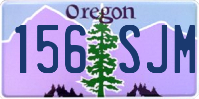 OR license plate 156SJM