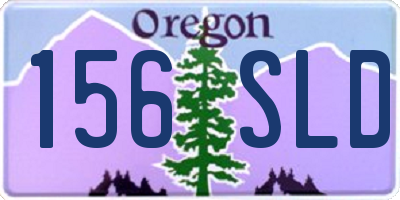 OR license plate 156SLD