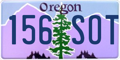 OR license plate 156SOT
