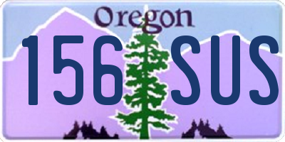 OR license plate 156SUS