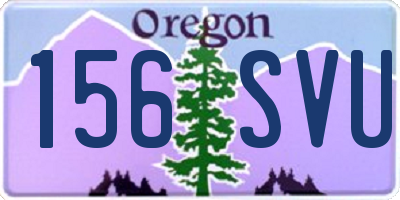 OR license plate 156SVU