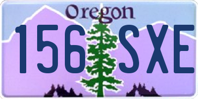 OR license plate 156SXE