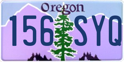OR license plate 156SYQ