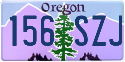 OR license plate 156SZJ