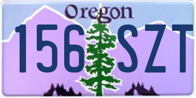 OR license plate 156SZT