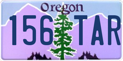 OR license plate 156TAR