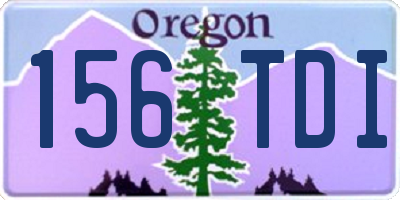 OR license plate 156TDI