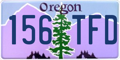 OR license plate 156TFD