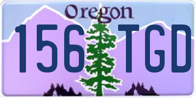 OR license plate 156TGD