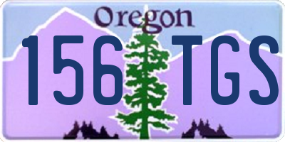 OR license plate 156TGS