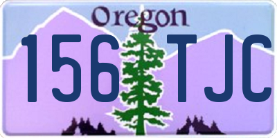 OR license plate 156TJC