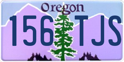 OR license plate 156TJS