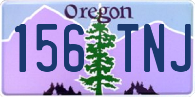 OR license plate 156TNJ