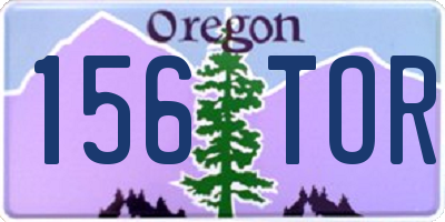 OR license plate 156TOR