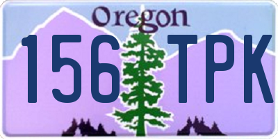 OR license plate 156TPK