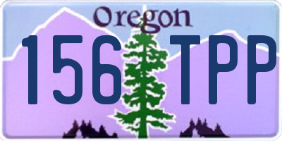 OR license plate 156TPP