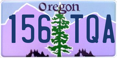OR license plate 156TQA