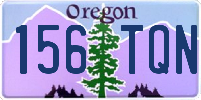 OR license plate 156TQN