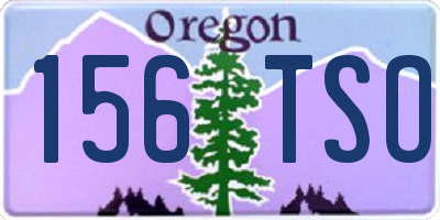 OR license plate 156TSO